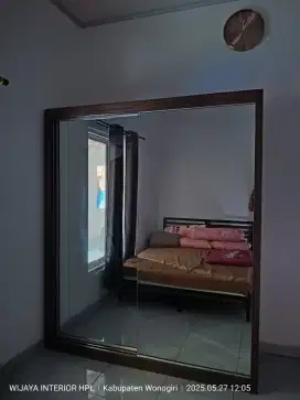 Lemari sledding full cermin interior rumah