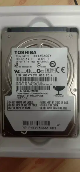 Hardisk laptop toshiba 160 gb