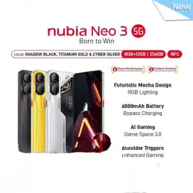 NUBIA NEW 3 5G 8+12GB - 256GB || NFC || GAMING