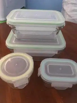 Tempat makan glass lock&lock