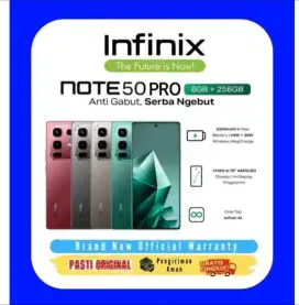 INFINIX NOTE 50 PRO 8+8GB - 256GB || FREE WIRELESS MAGCHARGE ORIGINAL