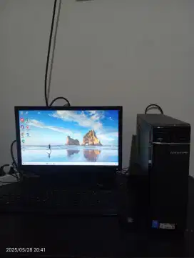 Di Jual Paket PC Desktop / Komputer dan Monitor Lenovo Intel Core i3