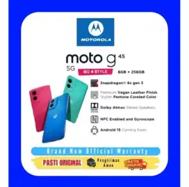 MOTOROLA G45 5G 8/256GB - GARANSI RESMI || SNAPDRAGON 6S GEN 3