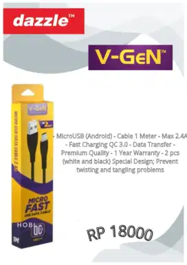 Cable data vgen micro USB