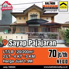 Di Sewakan Rumah Sayap Pajajaran Dekat Bandara