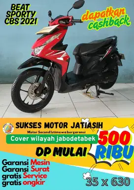 HONDA BEAT SPORTY 2021 BISA CASH DAN KREDIT ADA CASHBACK