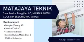 Service AC, Kulkas, Mesin Cuci, Freezer box, Bongkar Pasang AC, 24 jam
