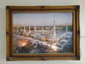 Dijual murah hiasan dinding Madinah pakai lampu