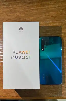 Huawei Nova 5T - Blue 8/128 Second Tangan Pertama Resmi