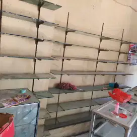 Rak kaca display barang