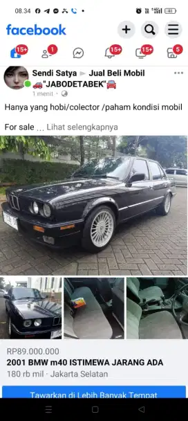 BMW 318i E30 M40 thn 1991, mulus terawat