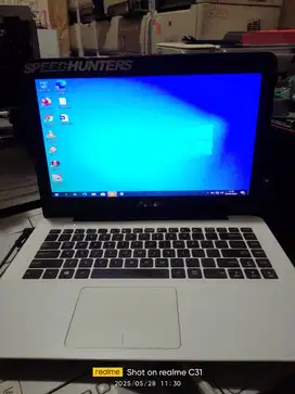 Notebook ASUS A455LF warna putih