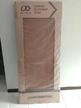 Bismillah, Dijual pintu alumunium Alphamax urat kayu 90x210