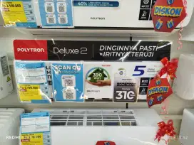 PROMO AC 0.5 PK Polytron Bisa Cicilan Tanpa DP Gratis 2x Cicilan