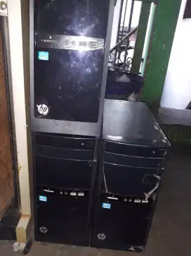 Jual borongan 3 unit cpu hp 110  i3 ram 2gb hdd 500gb adaptor ga ada