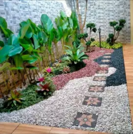 Taman kering minimalis indor