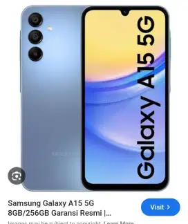 SAMSUNG A15 5G RAM 8/256 GB. BIRU BARU 5 BLN
