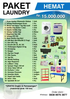Paket Usaha Laundry Murah