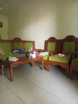 Meja kursi kayu jati
