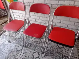kursi lipat merah ready bisa nego