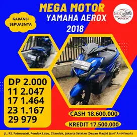 YAMAHA AEROX 2018 CASH KREDIT JAMINAN GARANSI SEPUASNYA