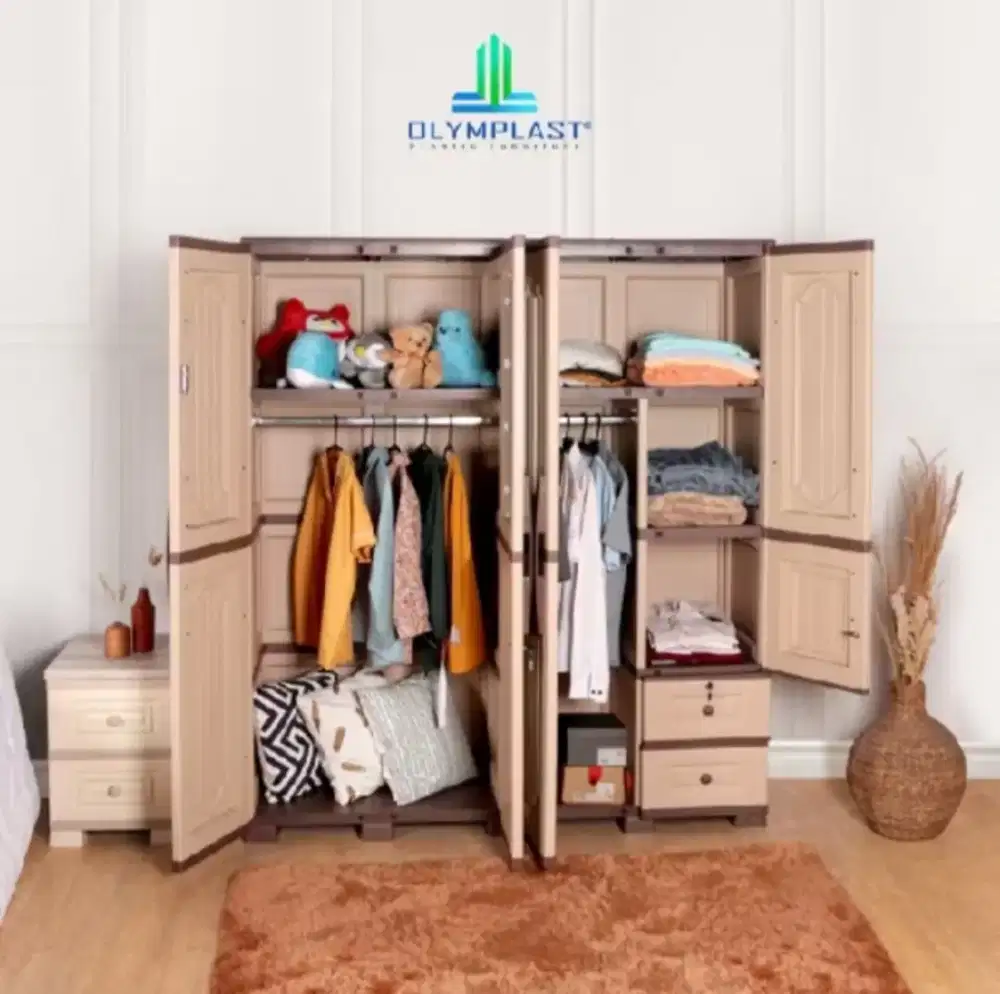LEMARI 4 PINTU OLYMPIC