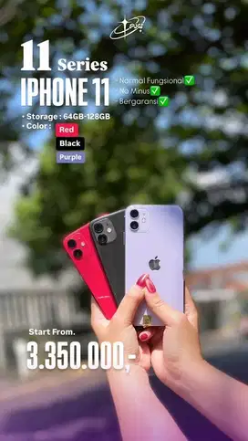 IPHONE 11 64gb-128gb INTER ALL OPERATOR NOMINUS FULL SETT LIKE NEW