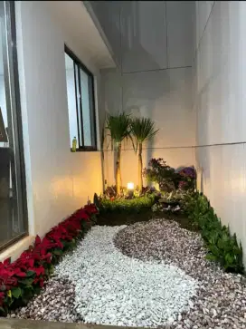 Jasa pembuatan taman kering minimalis