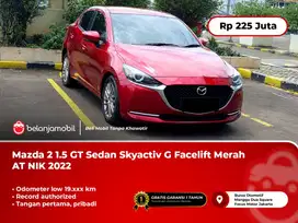 [ LOW KM 19RB ] Mazda 2 1.5 GT Sedan Skyactiv G  Merah AT 2022/2023