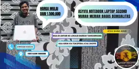 Di jual berbagai jenis laptop second berkualitas