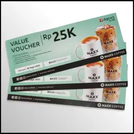 Voucher MAXX COFFEE Total 12 Voucher