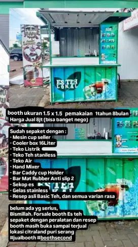 DIJUAL BOOTH UKURAN 1.5X1.5
