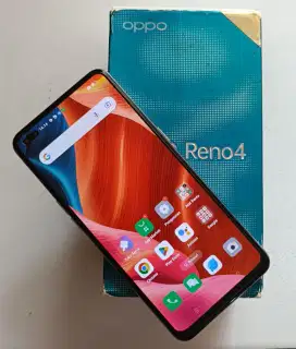 Oppo Reno 4 ram 8/128gb lengkap normal semua siap pakai sesuai iklan