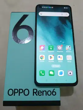 Oppo Reno 6 ram 8/128gb lengkap normal siap pakai sesuai deskripsi