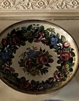 PIRING EROPA KUNO MOTIF BUNGA UKURAN 42 CM