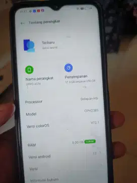 Oppo a57s ram 8/256