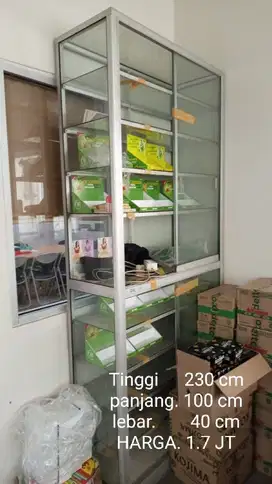 ETALASE KACA TINGGAL 1 UNIT LAGII