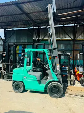 Forklift Mitsubishi 3 Ton,Manual,Tiang Threelift ,S4S,Tahun 2019