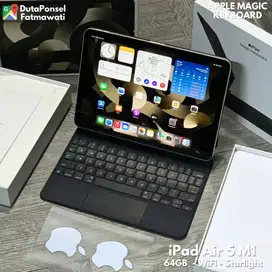 IPAD AIR 5 64GB WIFI + APPLE MAGIC KEYBOARD FULLSET MULUS