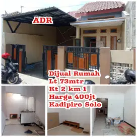 Dijual Rumah Kadipiro Solo