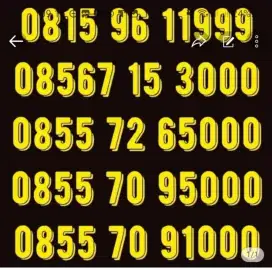 Nomor cantik indosat triple