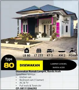 Rumah Sewa di Griya Kupula Residence