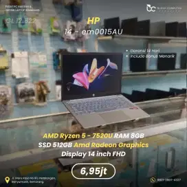 HP 14-em0015AU | Ryzen 5 7520U 8GB 512GB