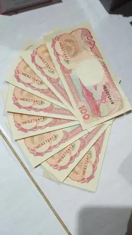 Uang kuno 100 rupiah thn 92