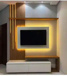 Backdrop tv , Cabinet tv , Tempat tidur anak , Kitchen set