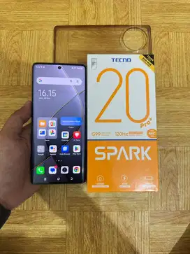 Tecno Spark 20 Pro Plus ram 8+8/256 GB Fullset Garansi 2 bulan lag