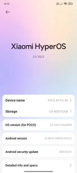 Poco X6 Pro pemakaian 2 Bulan