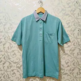 Kaos Polo Polo Shirt Tom Weiskopf Pro Golfer Pocket Hijau Green Mint