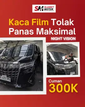 Kaca film mobil berkualitas dan bergaransi pasang bisa dipanggil