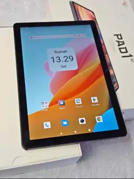 Tab itel Pad 1 4G 4/128 10inch fullset segel mulus 98% siap pakai